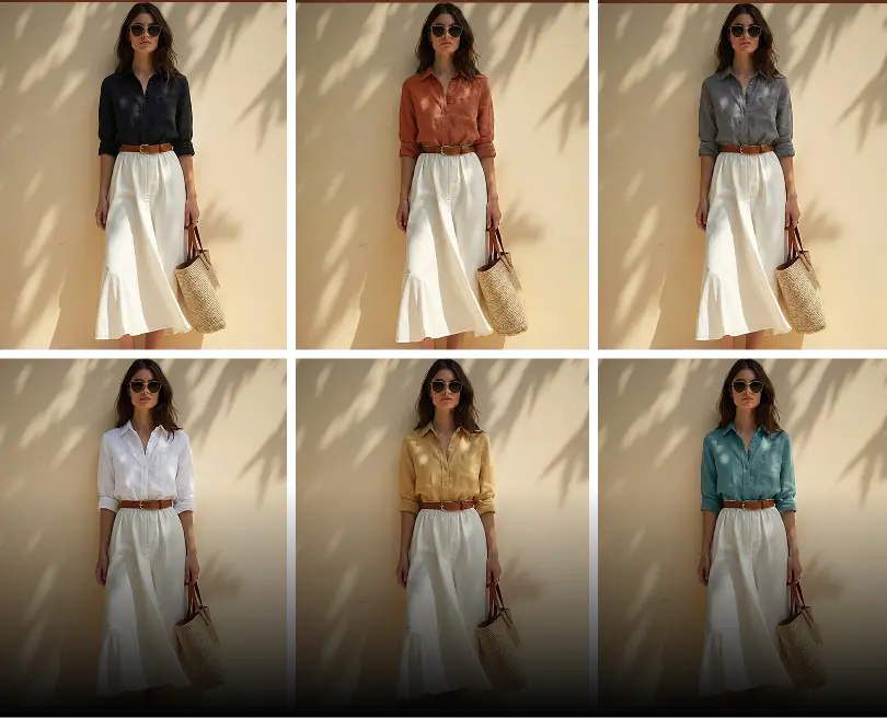 Stylic AI feature: Catalogue Photoshoots - professional AI fashion photography